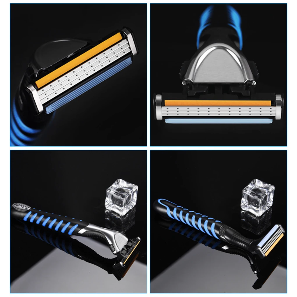 Experience Smoothness Traditional Manual Shaver For Men Sharpness Metal Shaving Blades Safety Shaver