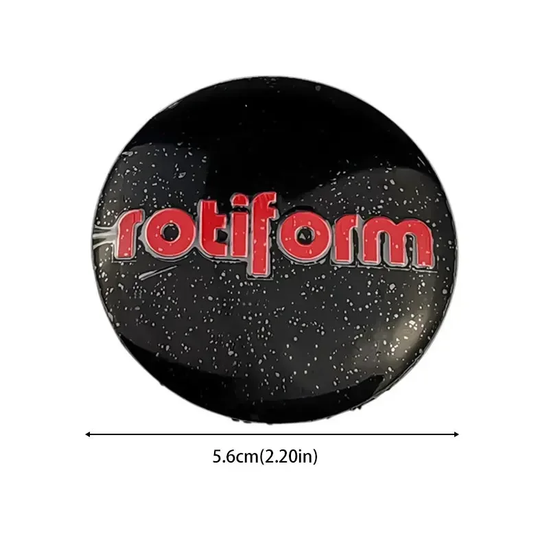 4 قطعة 56 مللي متر Rotiform شعار سيارة عجلة مركز شعار ملصق غطاء محور شارة لكيا مرسيدس بنز تويوتا لكزس بيجو تسلا أودي #2