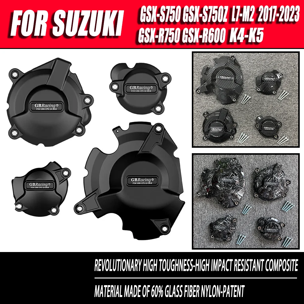 

For Suzuki GSX-S750 GSX-S750Z 2017 2018 2019 2020 2020 2021 2022 2023 L7-M2 GSX-R750 GSX-R600 K4-K5 Engine Protection Cover