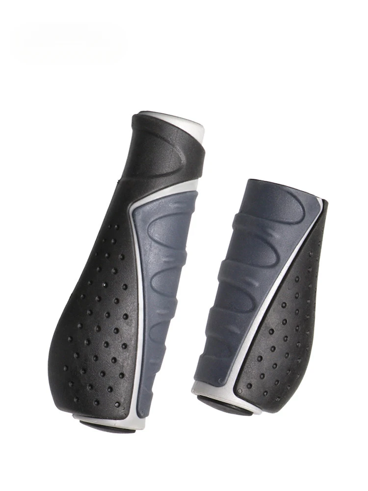 

Ergonomic Anti-Slip Mountain Bike Grips, Long & Short Rubber Handlebar Covers for Comfortable Riding Control