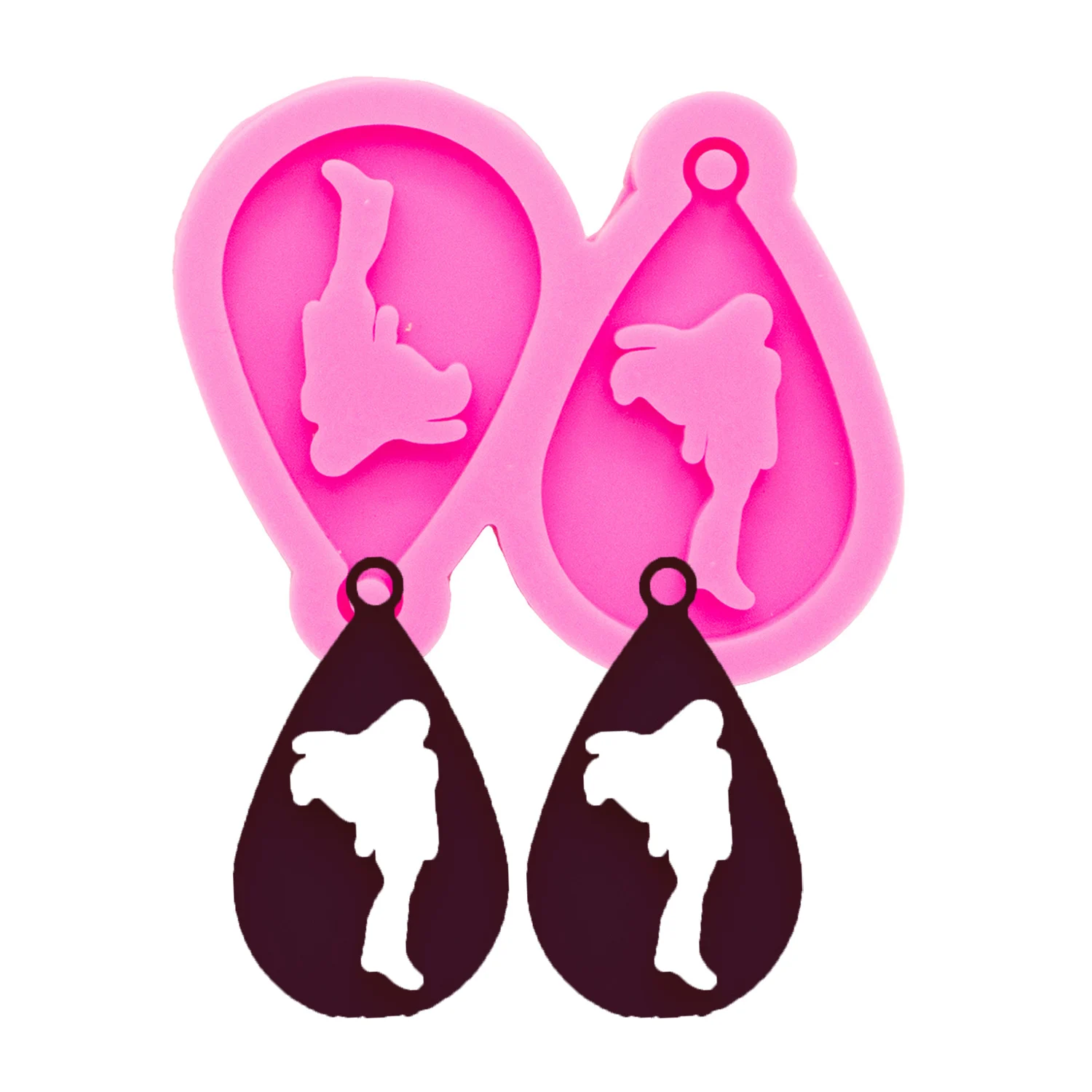 Unicorn Mermaid Silicone Mold Mini Fantasy for Epoxy Resin DIY Earring Pendant Necklace Charm Jewelry Making Tool