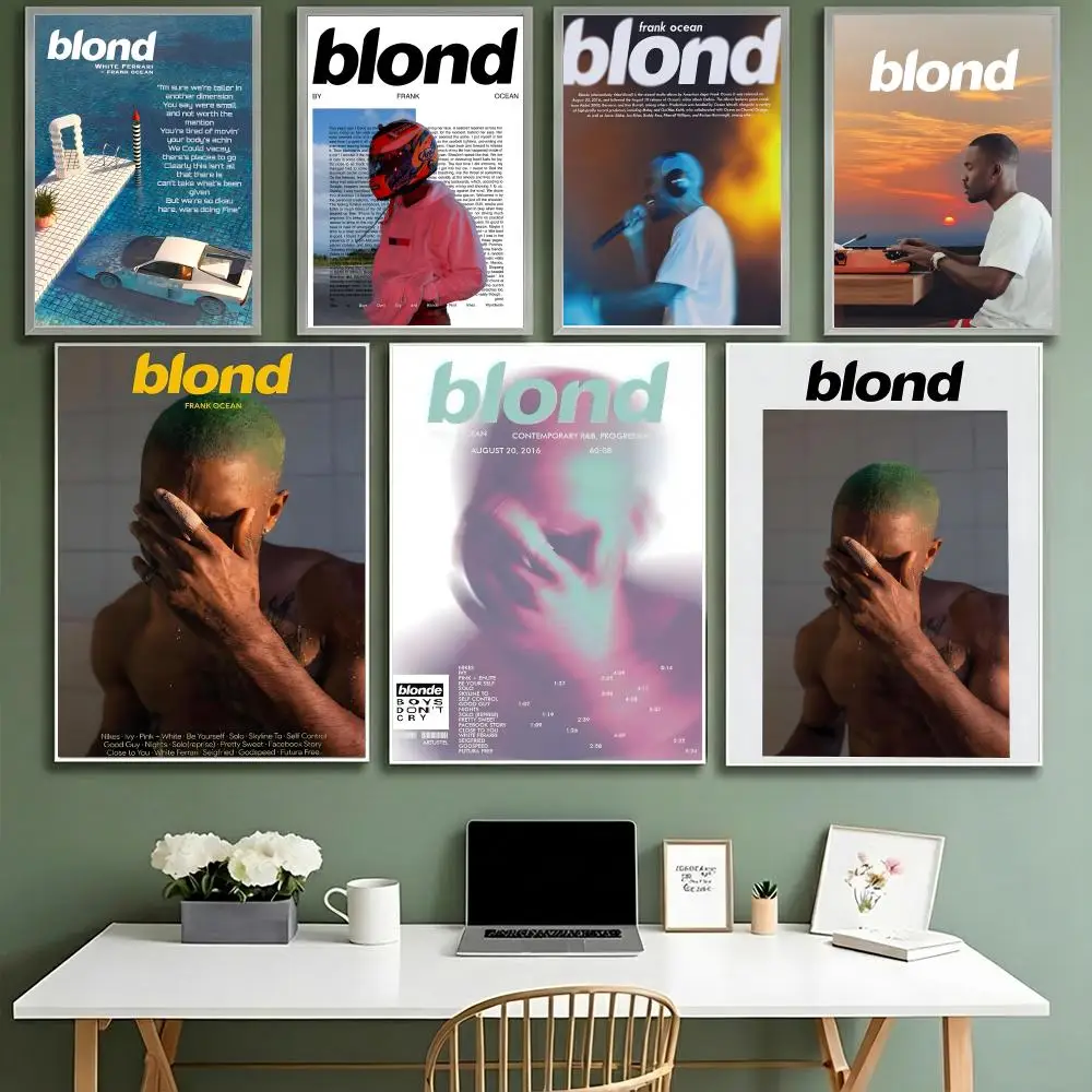 A-Frank Ocean Blond Poster HD Waterproof High-Toughness Self-Adhesive Wall Decor Universal