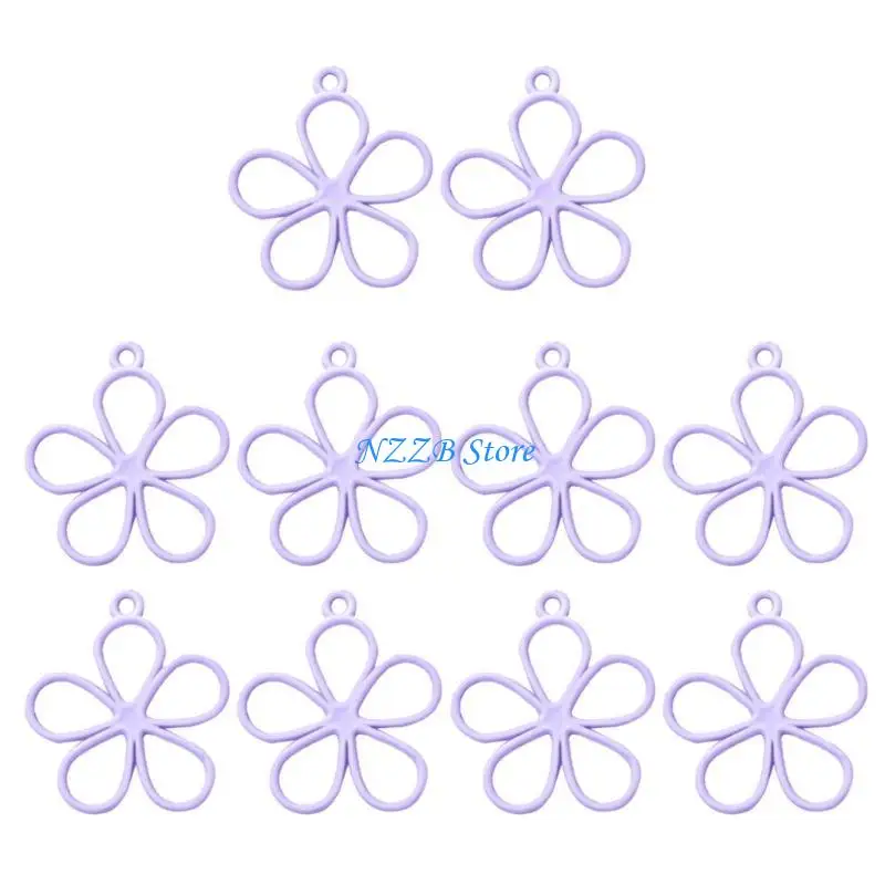 

T21F 10pieces Hollow Flowe