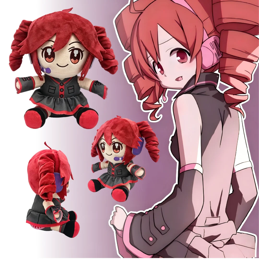 

23CM Lovely Kasane Teto Stuffed Plush Doll Soft Cartoon Toy Exquisite Gift For Friends And Anime Lovers Collection