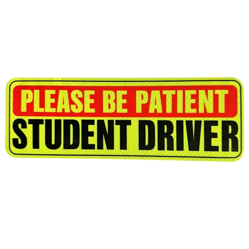 Reusable Signs New Driver Magnet Safety Warning Driver Magnet Please Be Patient Student Driver Magnet Sticker