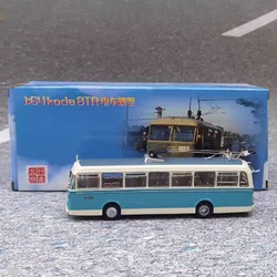 Original 1:64 Scale Skoda 8TR #117 Trolley Bus Plastic Simulation Car Model Classics Adult Souvenir Gift Static Display