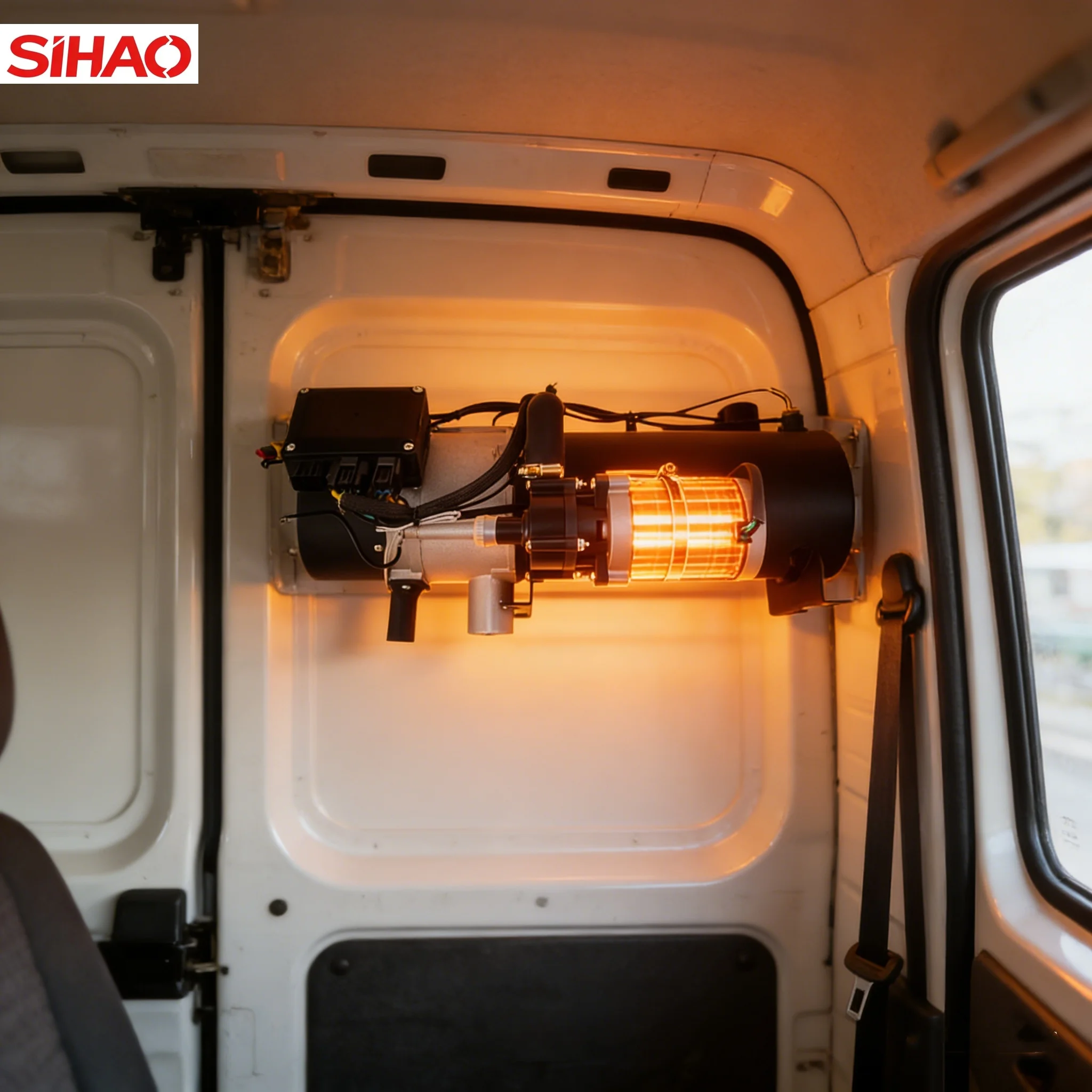 12V 24V Diesel Heater 10kw Water Heating Car Fuel Preheater Vehicle Heat Boiler Car Fuel Heater Vehicle Heat Installation