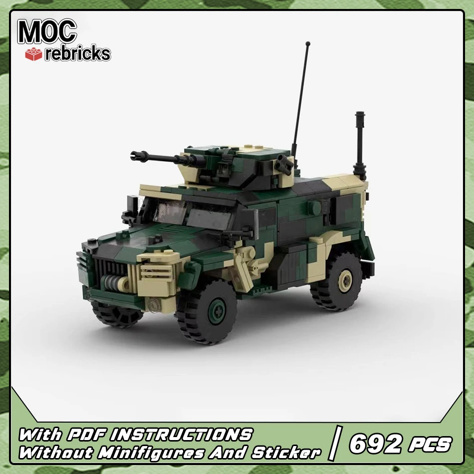 

MOC Military Series Russian Special Soldier Typhoon-VDV MRAP-type Armoured Vehicle Building Block SWAT Car Model Bricks Toys