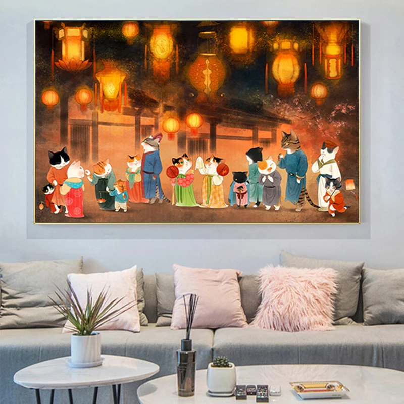 

Новый набор для вышивания крестиком 2026 Tang: ручная работа, китайская вышивка животных для гостиной и спальни, DIY, домашний текстиль