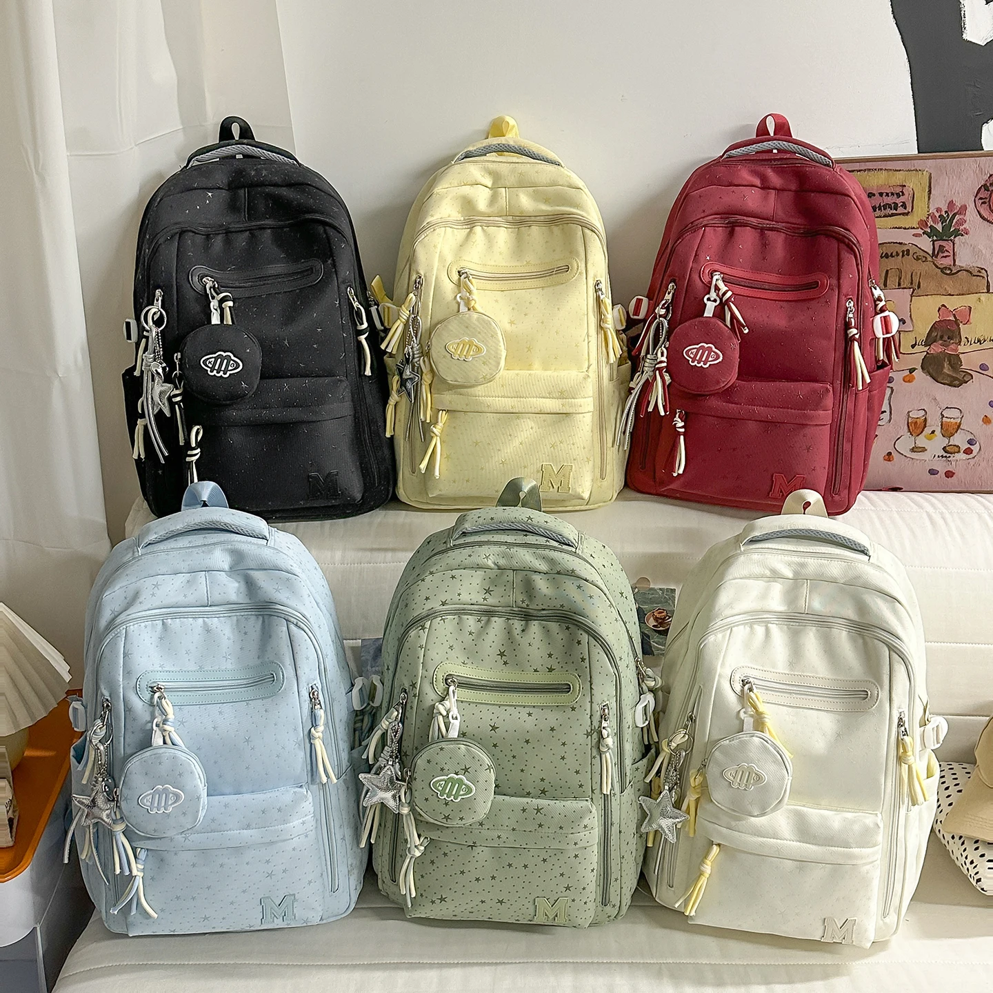 

Fashionable Large Capacity Backpack for Men High School College Students Elementary School Multi-compartment Double Shoulder Bag