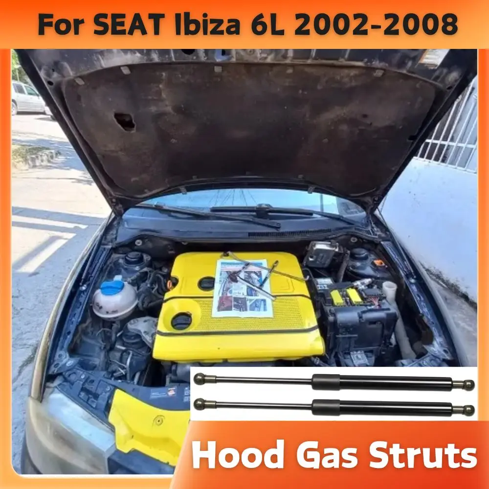 

Hood Struts for SEAT Ibiza 6L 2002-2008 Front Engine Bonnet Gas Springs Shock Absorbers Lift Supports 2PCS