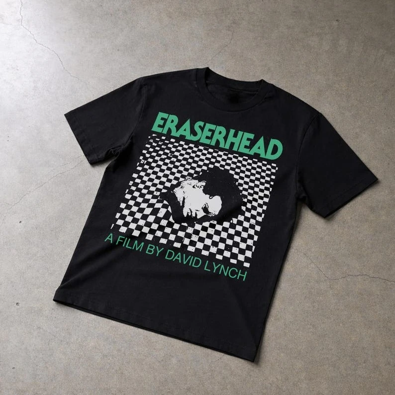 Eraserhead Graphic T-shirt Vintage Cult Classic David Lynch Inspired Film Tops Harajuku Y2K Casual T-shirt Men Women Streetwear