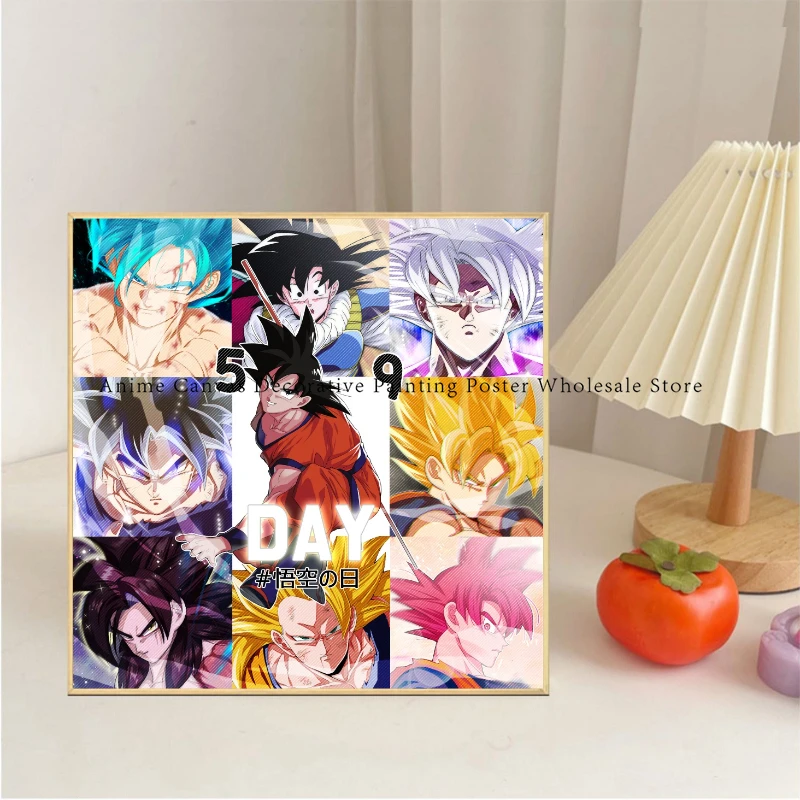 

Anime Dragon Ball Poster Print Canvas Painting Goku Vegeta Cartoon Character Bar Cafe Room Decor Wall Background Artwork Gift