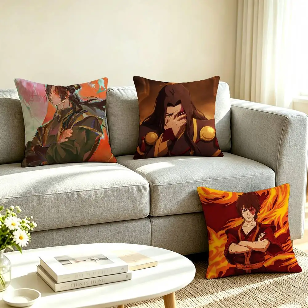 Z-Zuko Avatar The Last Airbender Pillow Case Square Double-Sided Sofa Cushion Cover Bedroom Bedside Pillow