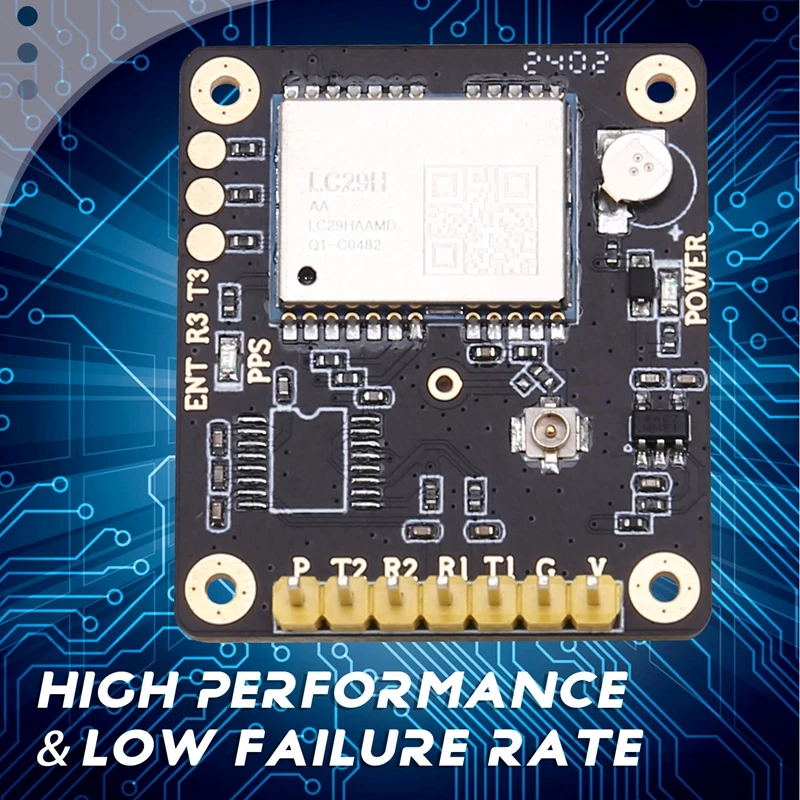 High Precision RTK Base Station Board Quectel LC29H Dual Frequency L1/L5 Positioning Module Output RTCM Data LC29HAA-A31R