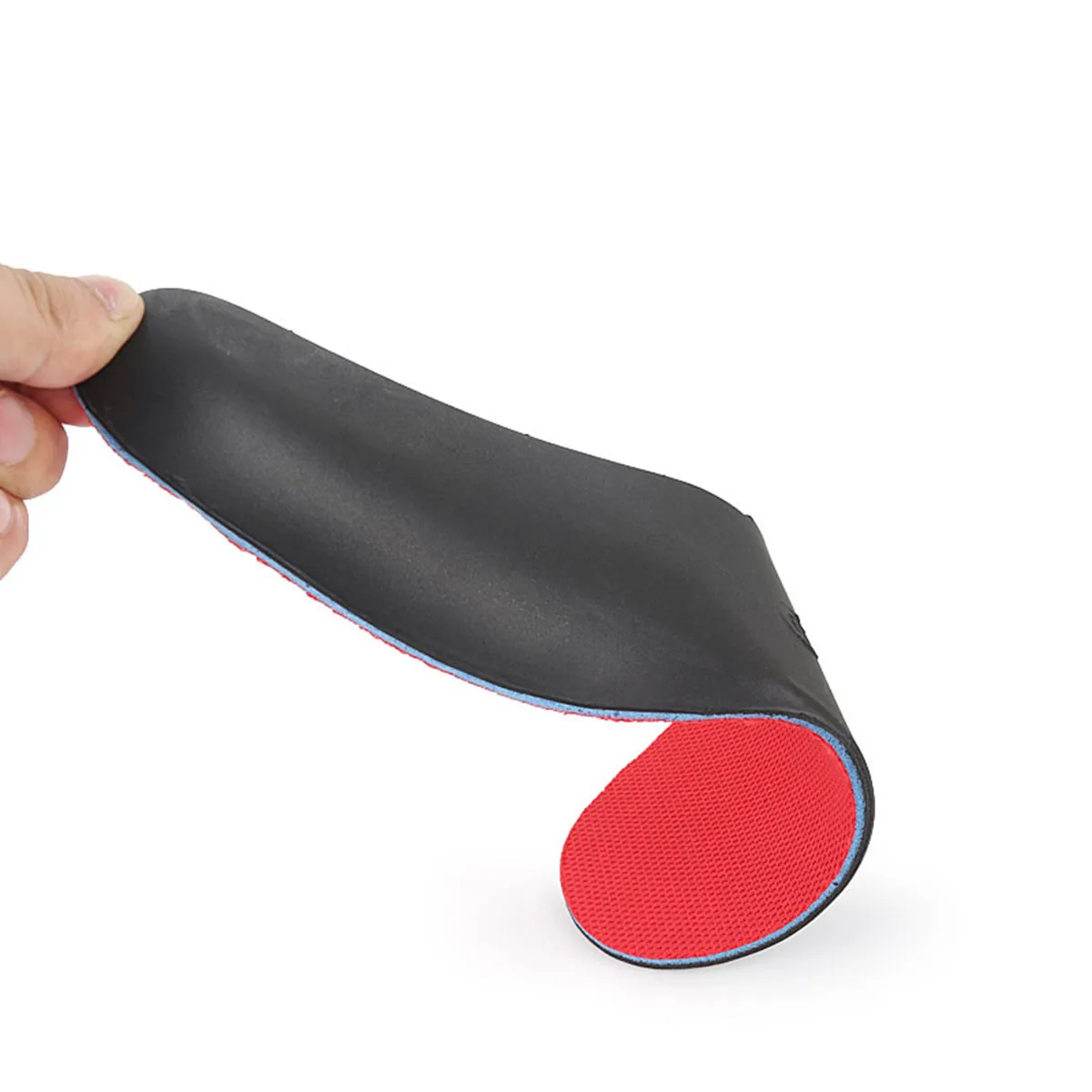 

1 Pair Eva Arch Support Insoles Breathable Shock Absorption Foot Pad For Running Hiking Climbing Walking Relief Red Black Size S