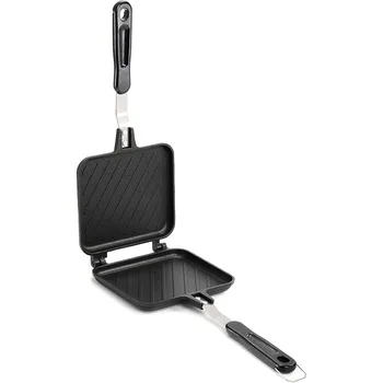 Sandwich Maker Grilled Sandwich Panini Maker Pan with Non-Stick Plates Stovetop Toasted…