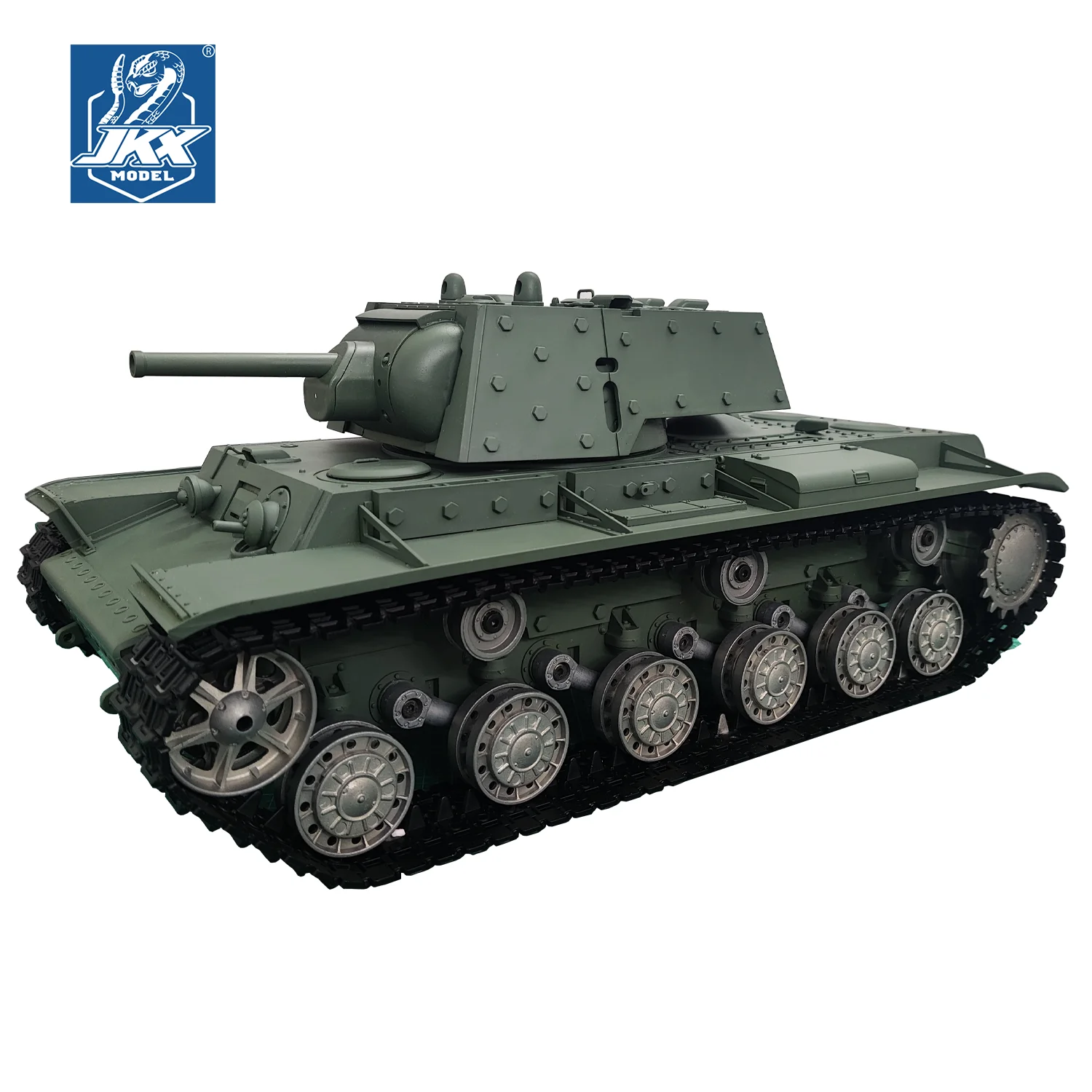 ヘンロン RC戦車 1/16 ソビエト KV-1 戦車 モデル 3878 (TK7.0 & 2.4GHz& メタルロードホイール & キャタビラ & ガンキャナル & 360度回転) ° 回転砲塔）