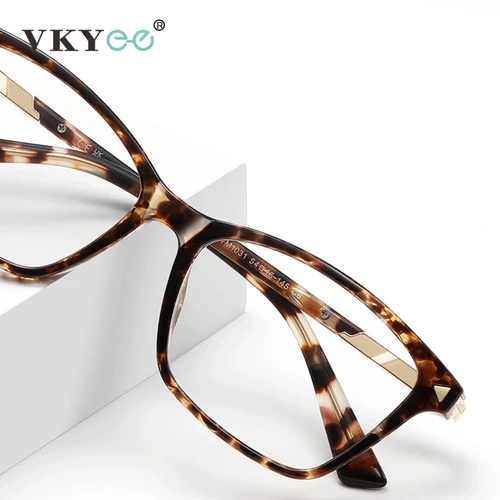 VICKY, gafas de lectura con luz azul para mujer, diseño Simple geométrico personalizado a la moda, gafas graduadas personalizables para hombre LS222