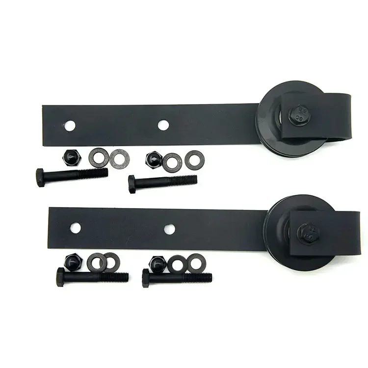 ceiling mounted metal sliding barn door hardware fittings wrought iron sliding system accessories for doors