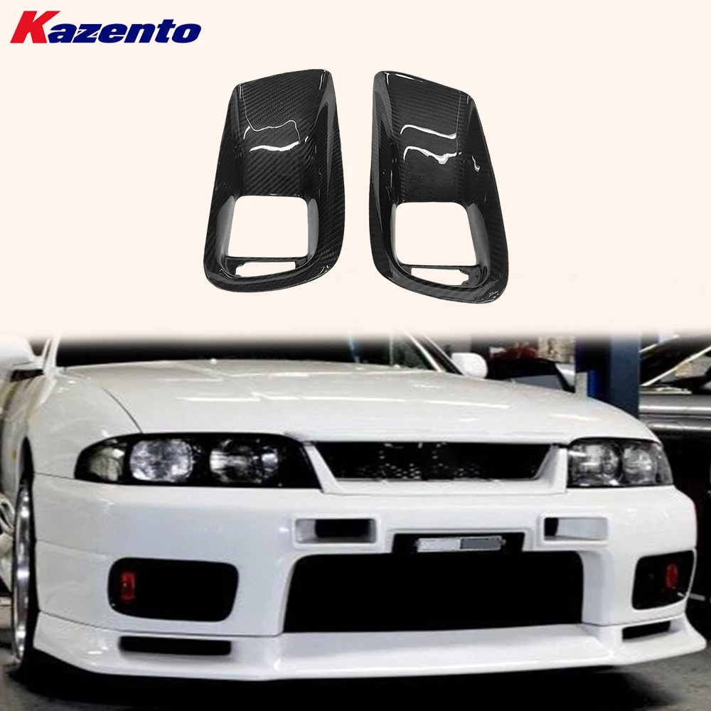 

For Nissan Skyline R33 GTR Only 1995-1998 Carbon TS Front Bumper Side Vents Duct