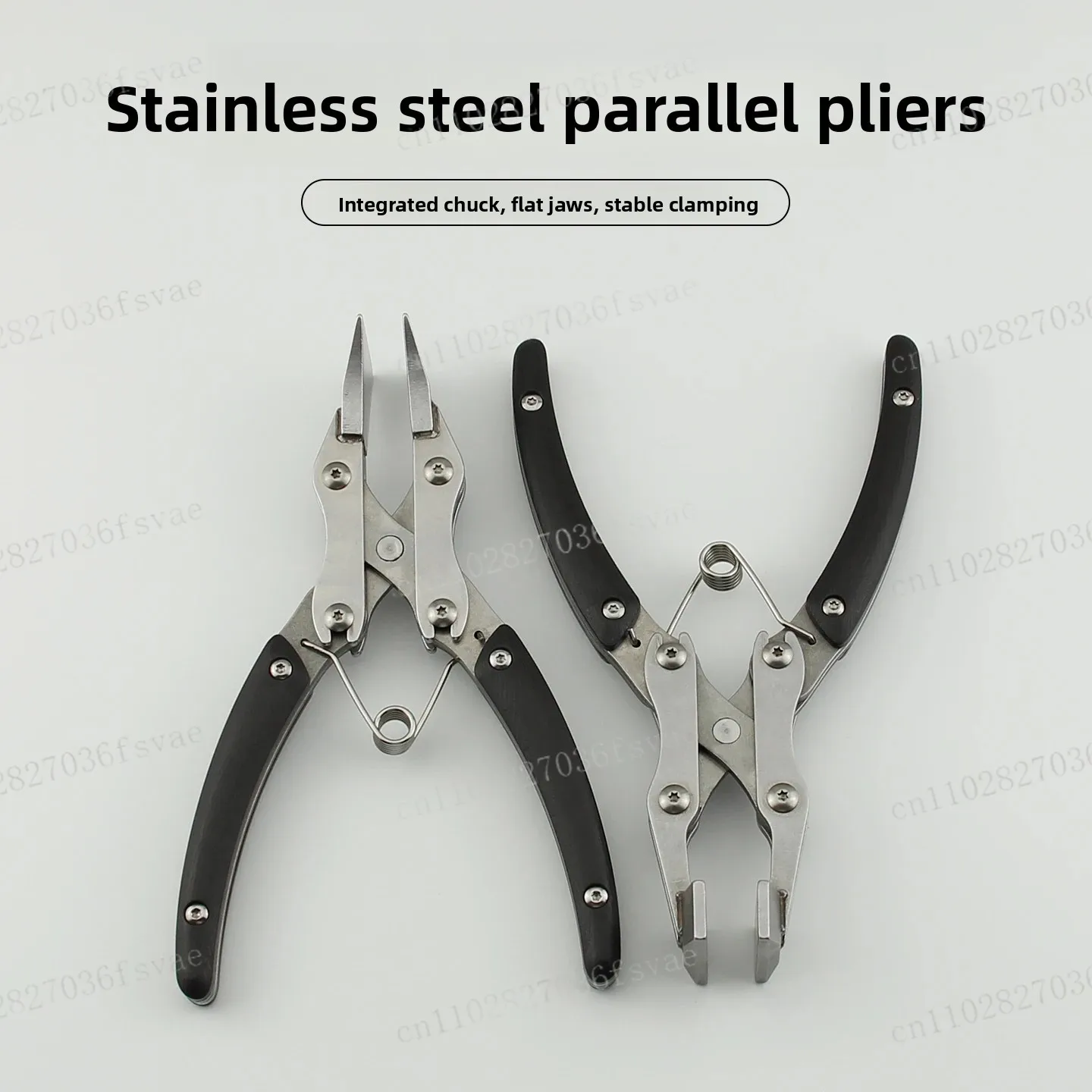 Stainless Steel Parallel Pliers Handmade DIY Leathercraft Clasp Clamp Edge Pressing Flat Pliers Leather Glue Line Clamping Tool