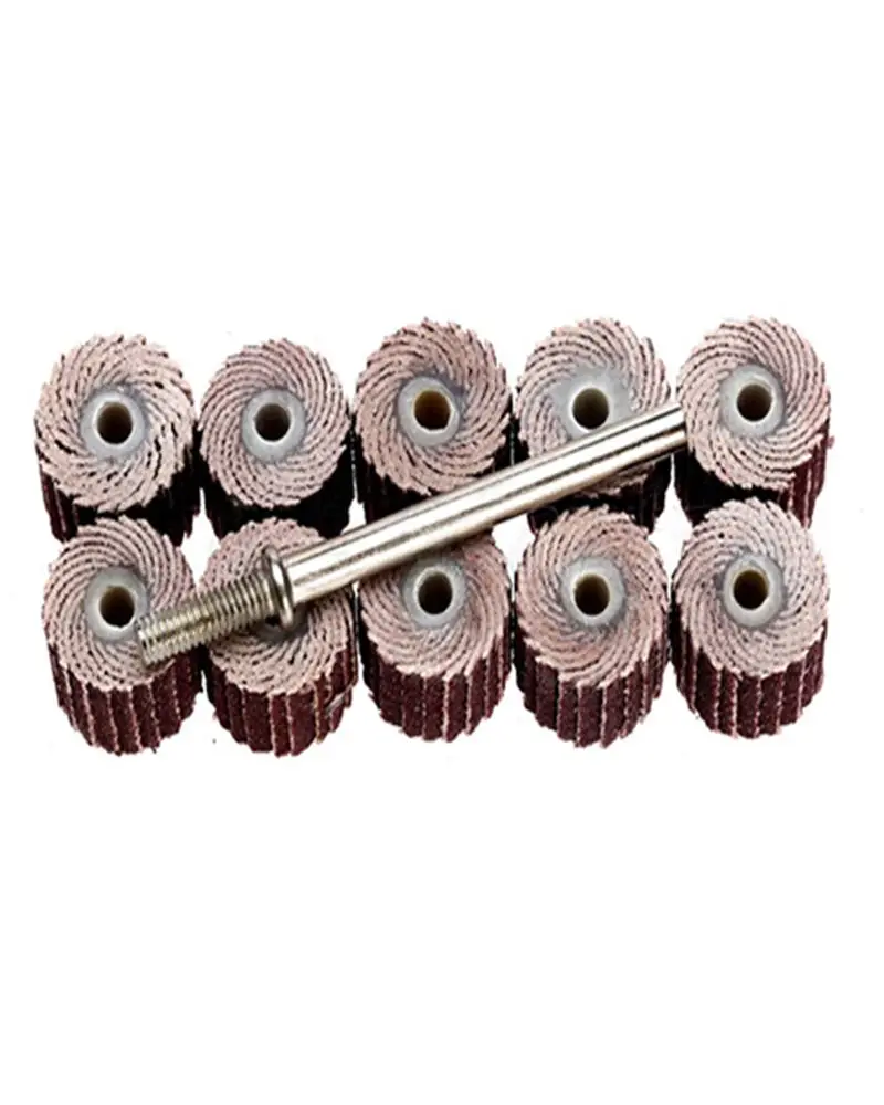 10Pcs 3mm Emery Cloth Shutter Wheel Grinding Machine Makita Abrasive Hand Tools Angle Grinder Bit Construction Circular Saw