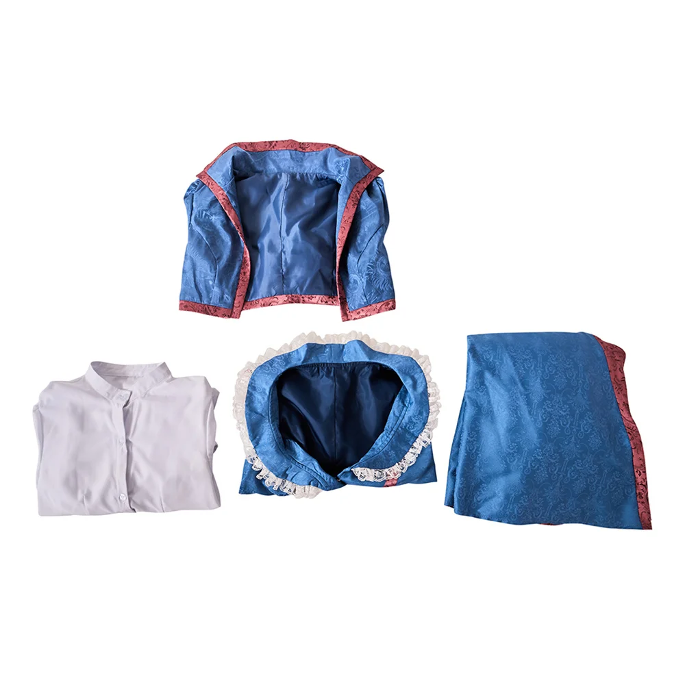 

Musical Hello Dolly Dolly Levi Cosplay Costume Women Blue Edwardian Victorain Dress Broadway Theater Dress