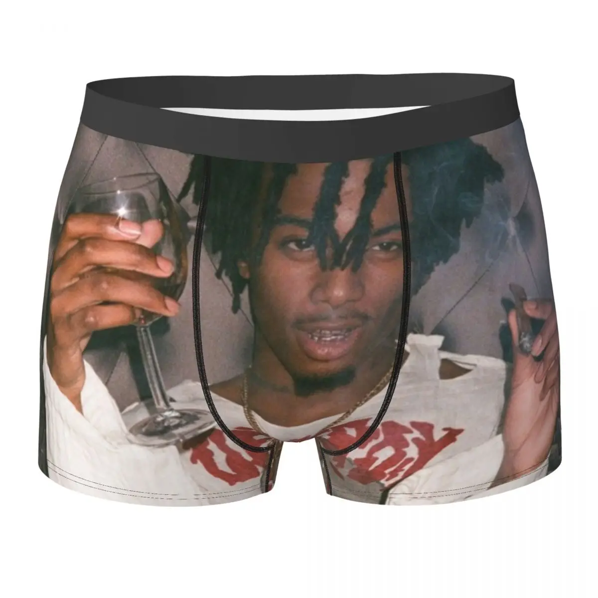 Self Titled Playboi Carti Design Underwear asap wlr mod Classic Underpants Design Shorts Briefs 3D Pouch Plus Size Boxer Shorts