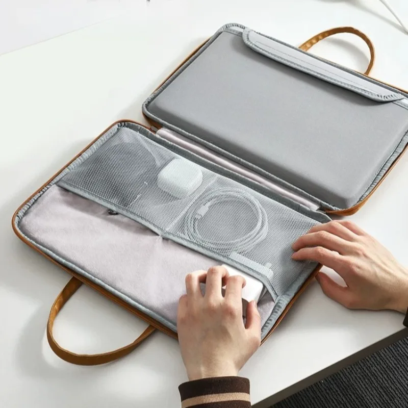 Full Open Villous Lining Laptop Bag For 13-15.6 inch MacBook Huawei MateBook Lenovo IdeaPad pro 15.6' HP Pavilion Asus ZenBook