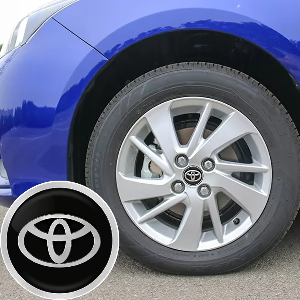 4X Car Wheel Center Hub Caps Car Wheel Rim Hubcap Badge Covers For Toyota Hilux Prius Auris Corolla Camry Auto Accessories NEW