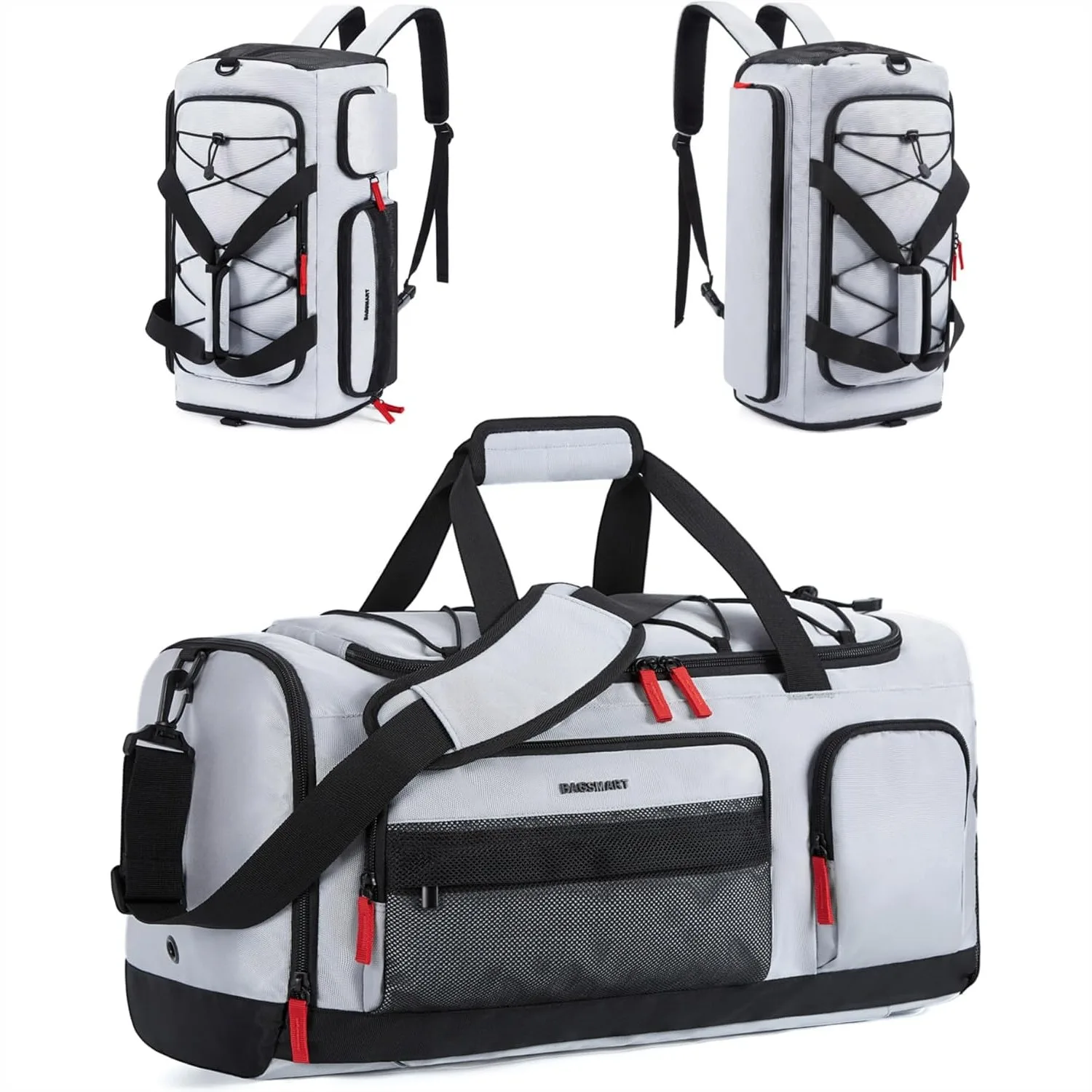 Versatile Sports Duffel Backpack with Shoe Compartment