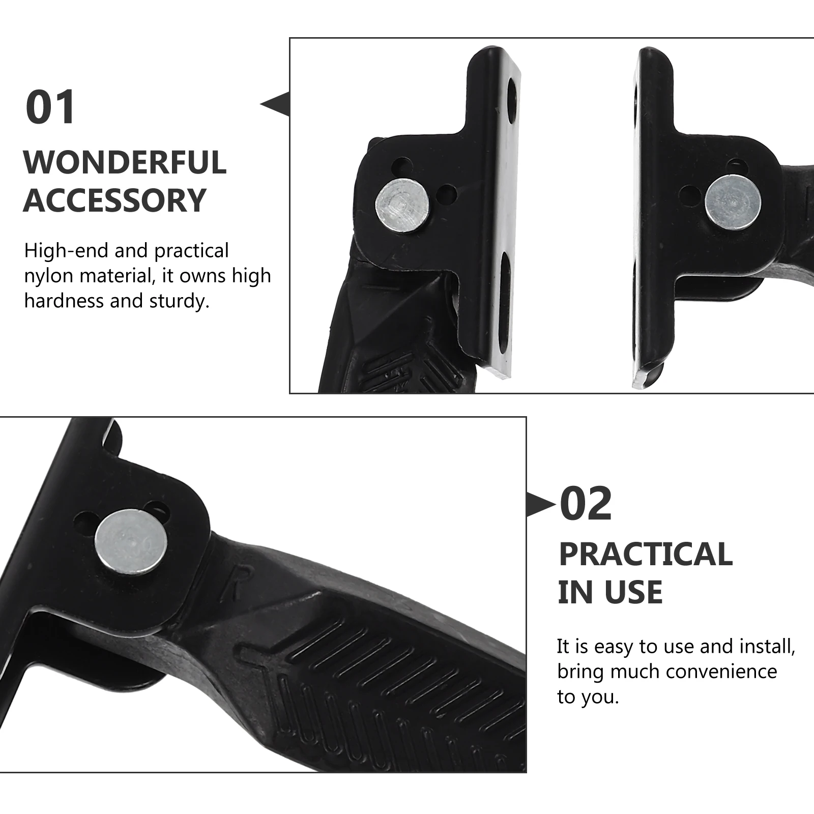

1 Pair Universal Bike Pegs Anti-Slip Cycling Rear-Wheel Pedals Sturdy Replacement For Mountain Folding Outdoor Use