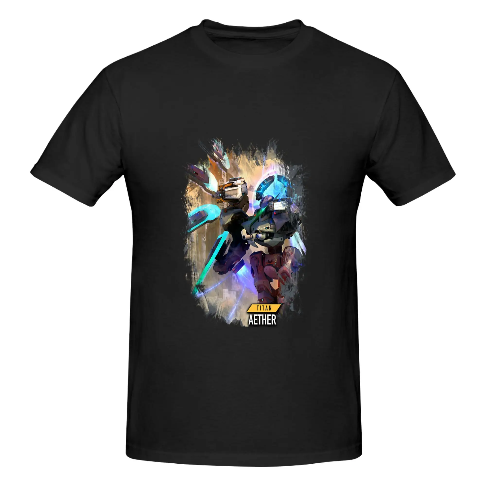 Funny Titan Aether at War Zone  Men's Printed T-Shirt Unisex T shirtSimple