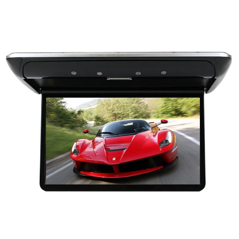 New 12.2-inch Android 10 Car Roof Monitor LCD Flip Down Display Digital Screen Overhead Multimedia Video Ceiling Roof Mount Moni