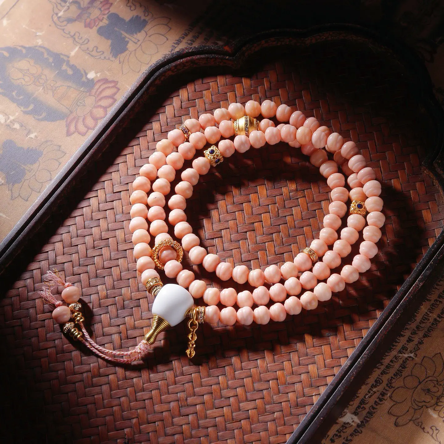 White Smooth Moon Star Bodhi Bracelet 108 Beads High Density Full Moon Wrist Mala Necklace with Agate Dzi for Men Women Gifts