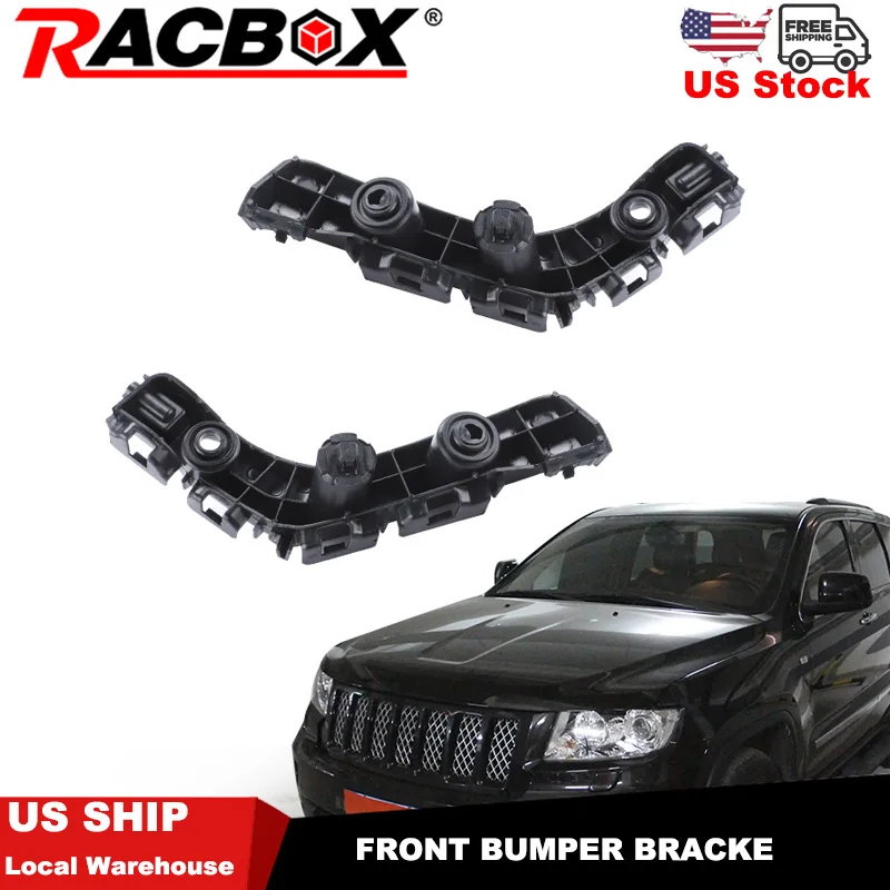 2PCS Front Left Right Bumper Bracket Support Holder Retainer For Jeep Grand Cherokee 2011 2012 2013 55079228AD 55079229AD