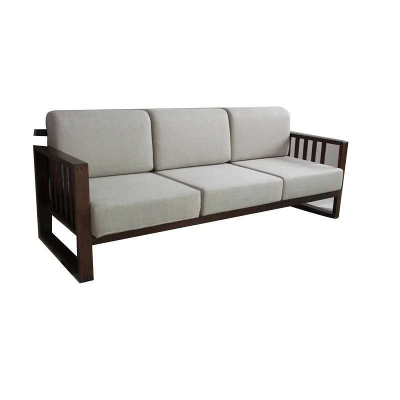 

Oak triple sofa combination, removable sofa chair, living room furniture