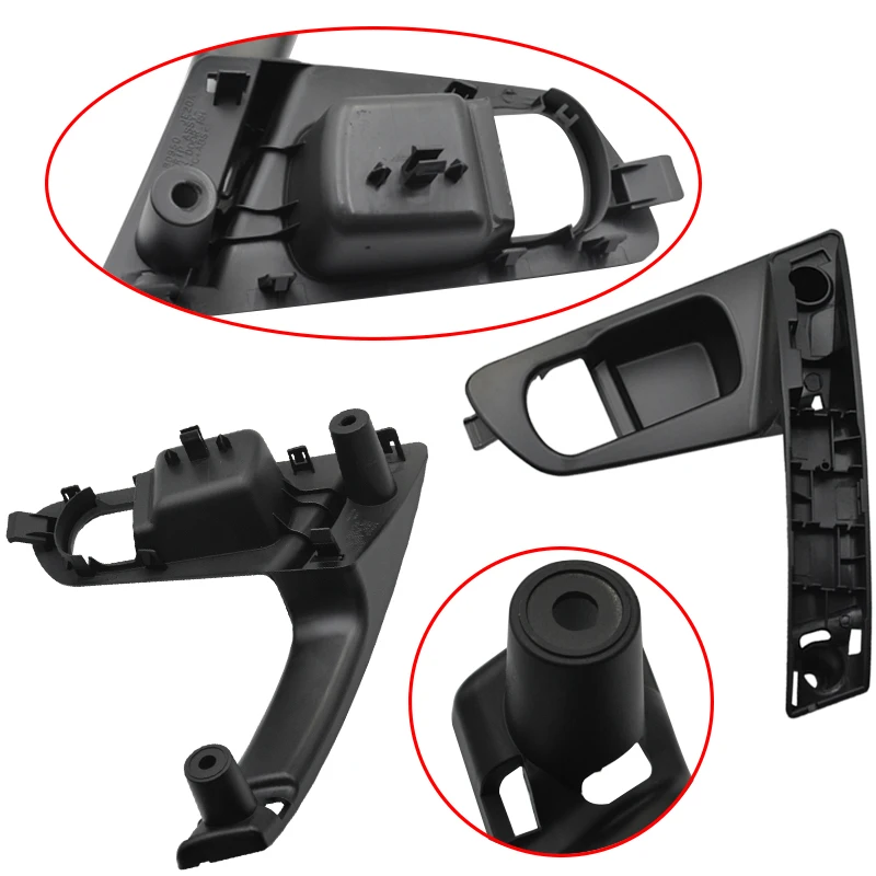 1pc 80945-JE50A 80944-JE50A Front Interior Door Handles Inner Base Parts for Qashqai 2008-2015 Internal Left Right Silver Handle