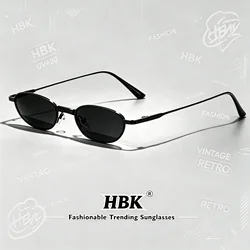 HBK New Retro Polarized Sunglasses Men Small Frame Tac Lenses Punk Sun Glasses Women Fishing Outdoor Party Eyeglasses