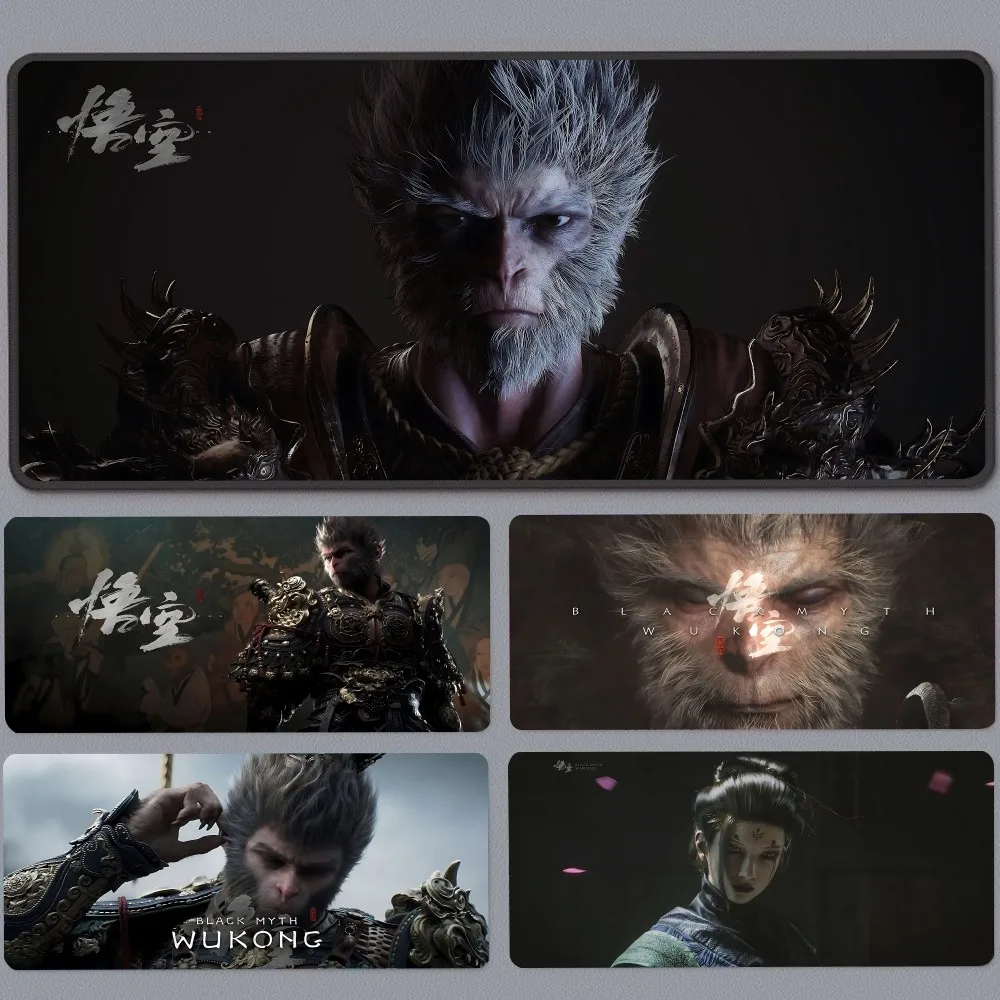 black myth wukong grande gaming mousepad mousepad para gamer mouse pad tapete de teclado jogos quentes chineses l xl xxl novidades 01