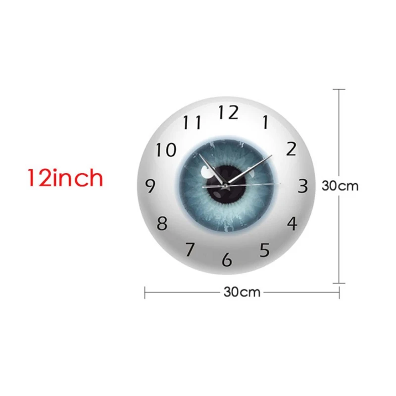 The Eye Eyeball With Beauty Contact Pupil Core Sight View Ophthalmology Mute Wall Clock Optical Store Novelty Wall Watch