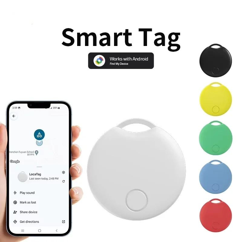 

Google Find My Device Bluetooth Tracker for Pets Anti-Loss GPS Locator Real-Time Waterproof Android Phone Smart Finder