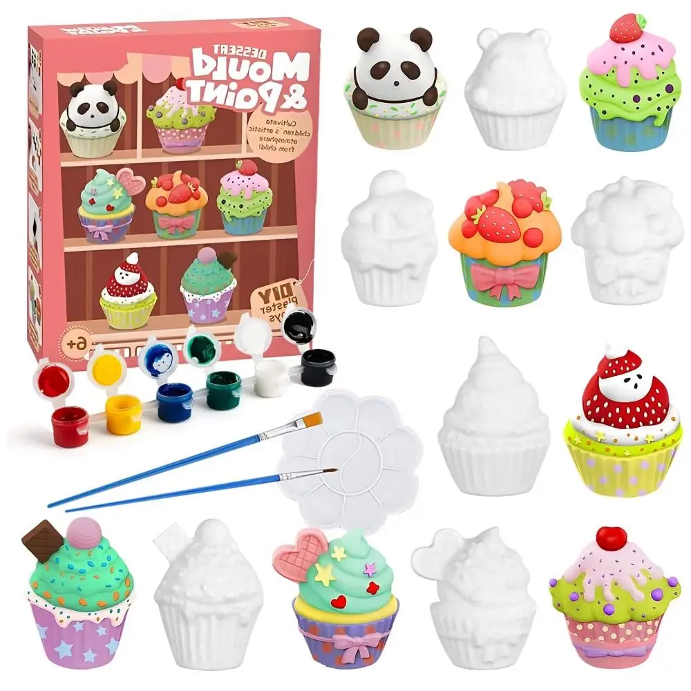 مجموعة لوحات كرتونية عالية الجودة مع الصباغ عشوائية الكتابة على الجدران الكتابة على الجدران ألعاب الجبس دمية هدية