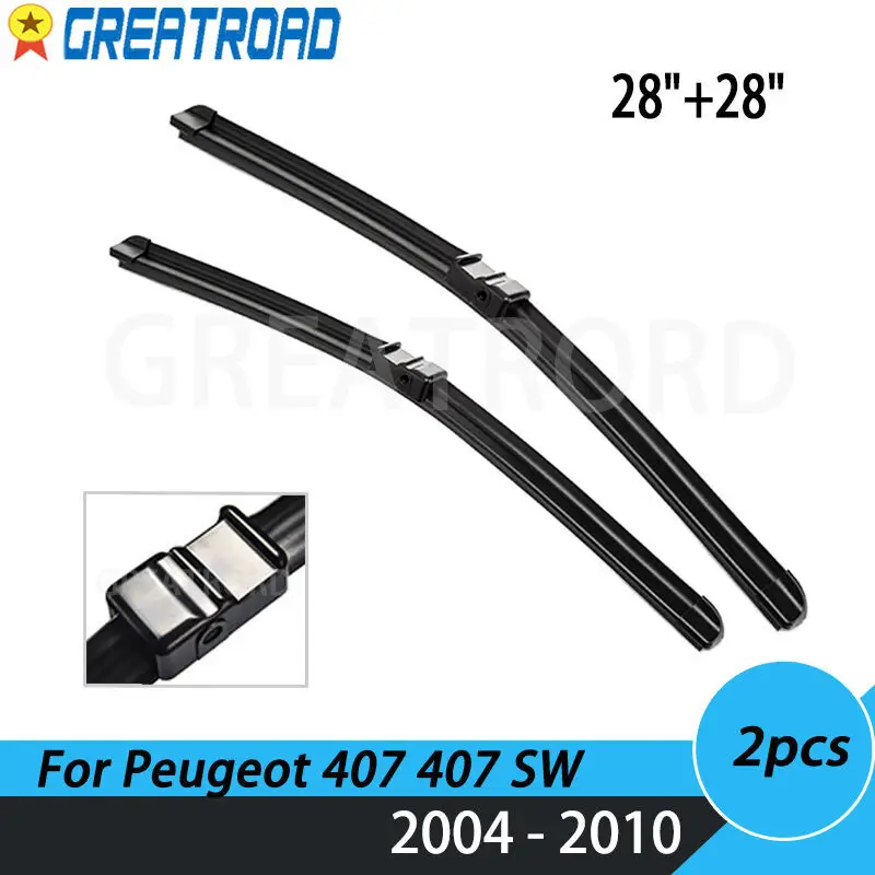 Wiper LHD Front Wiper Blades For Peugeot 407 407 SW 2004 - 2010 Windshield Windscreen Front Window 28