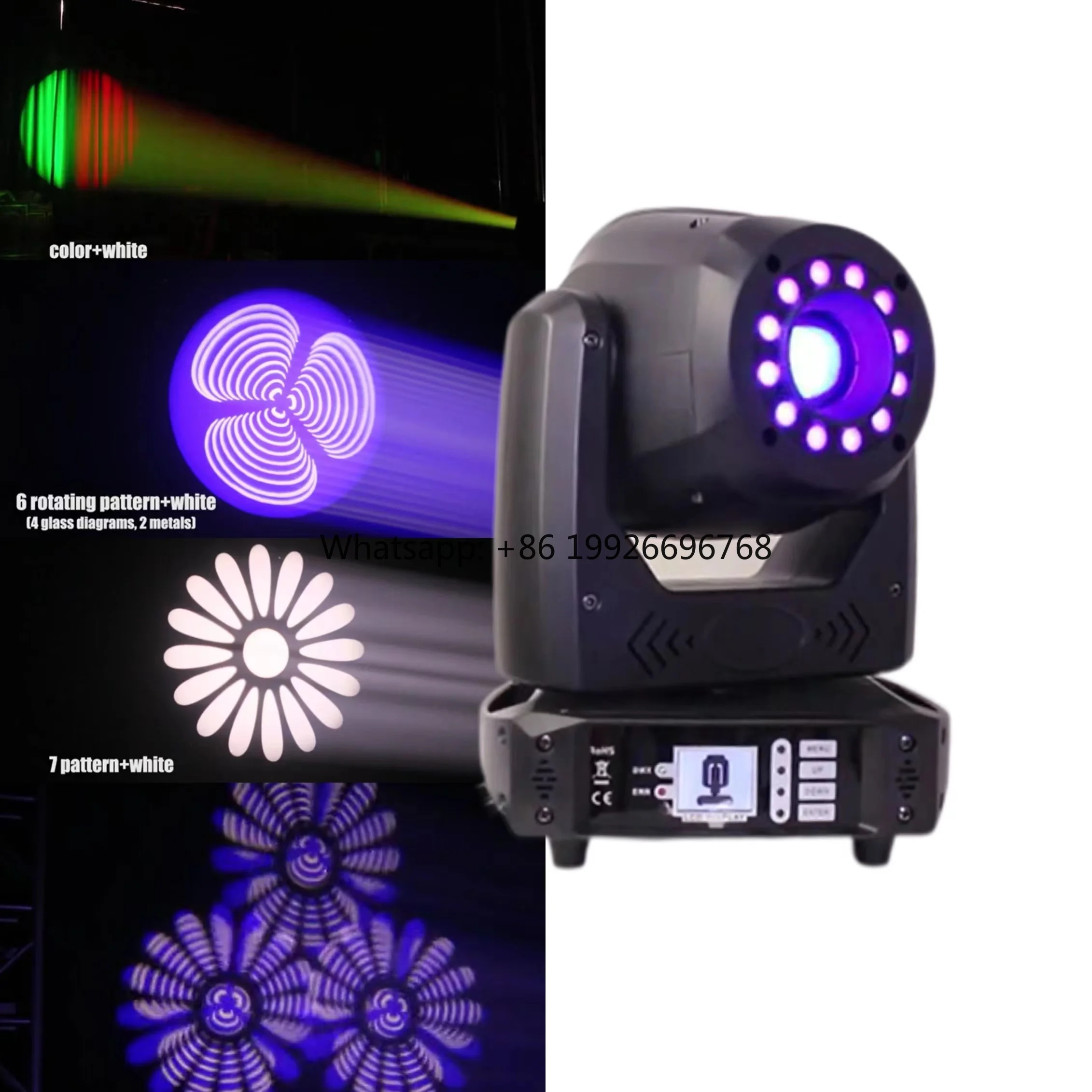 

Оборудование для освещения сцены Sharpy Beam 100 Вт Dmx Spot Rgb Dj Event Stage Lights Led Moving Head Spot Light со светодиодным кольцом