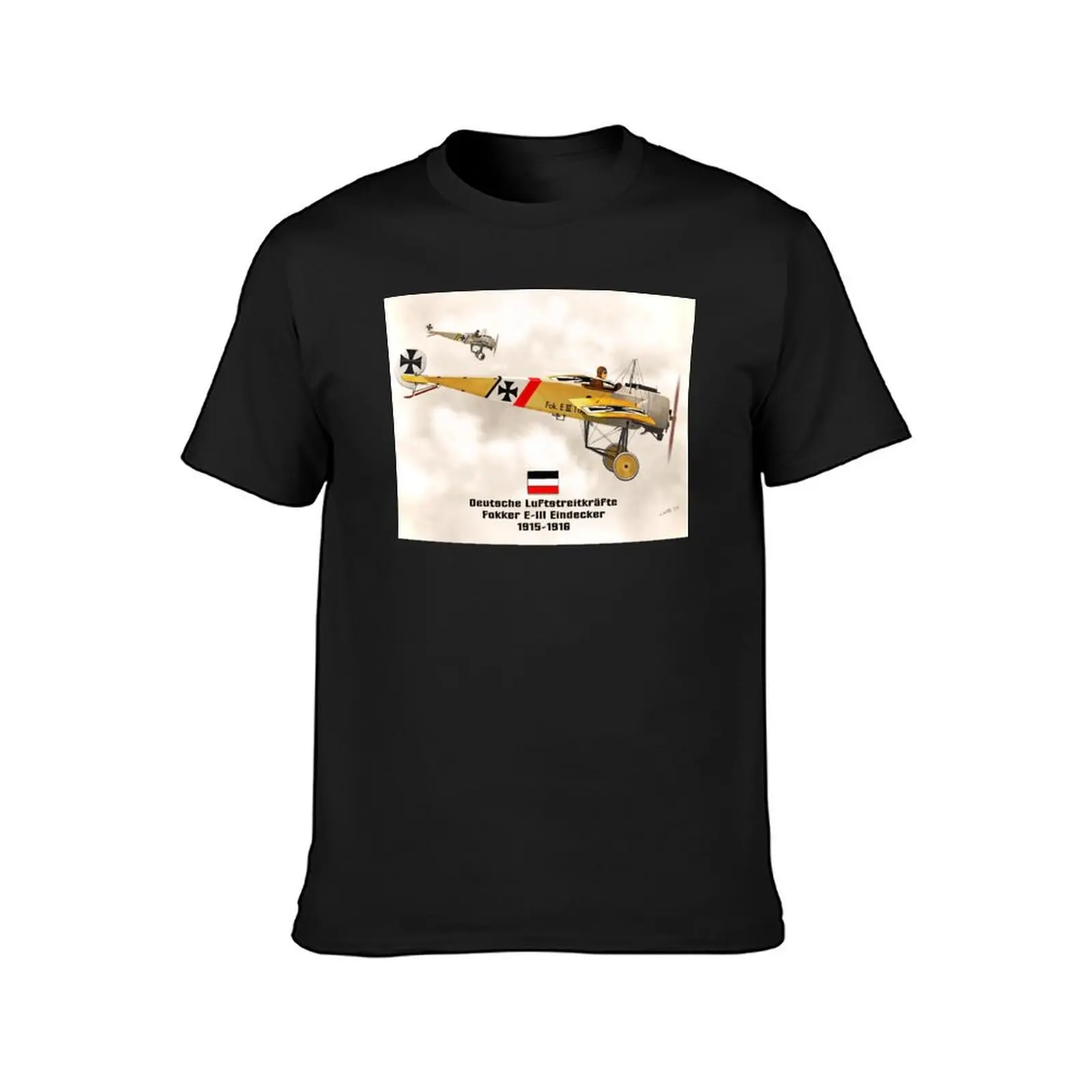 Aircraft Fokker E3 Eindecker German Fighter Planes T-Shirt tees kawaii clothes mens funny t shirts