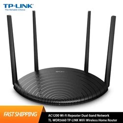 Tp-link-Wi-Fiワイヤレスホームルーター,リピーター,デュアルバンドネットワーク,オリジナル,中国版,ac1200,TL-WDR5660