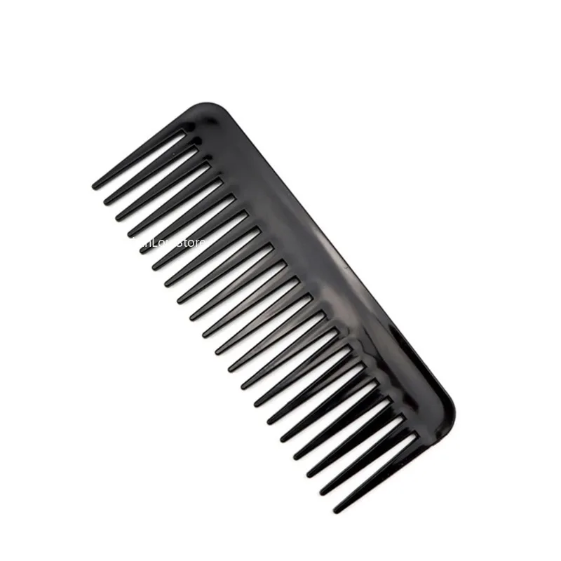 1PC Large Wide Tooth Comb Detangling Hair Comb Round Teeth Hairdress Brush Carbon Antistatic Brush Pro Salon Dyeing Styling