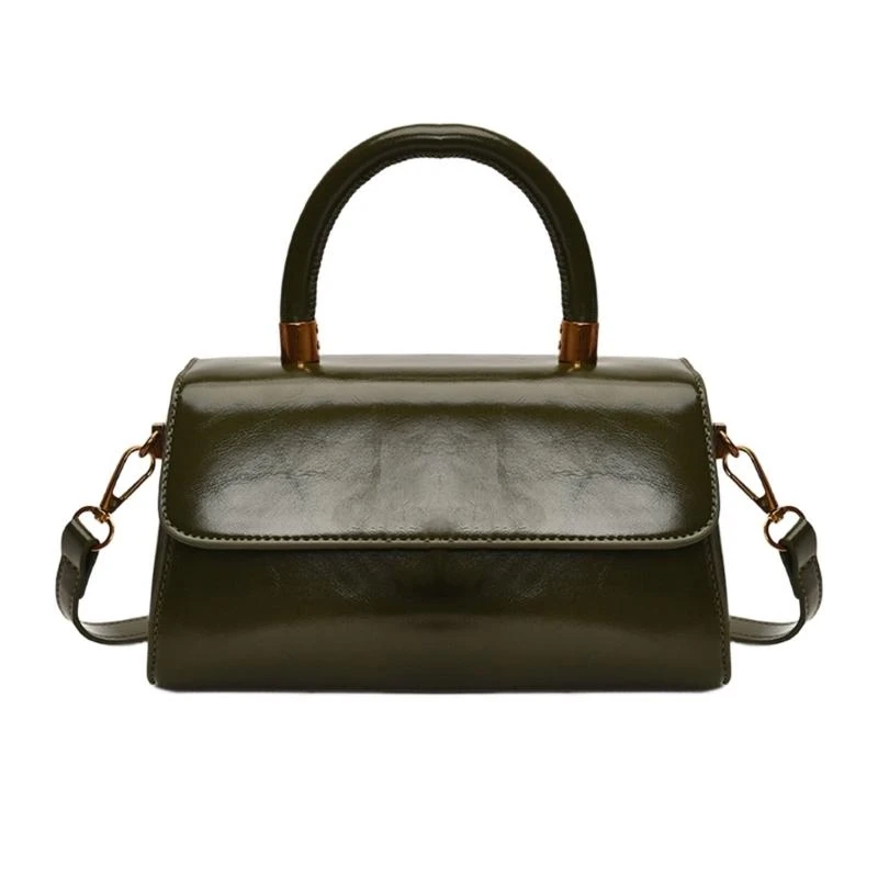 

Elegant Commuters Handbag PU Leather Shoulder Purse Small Square Crossbody Bag for Everyday Use and Travel